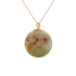 18KG Grade A Icy Honey Red Flower Jadeite Pendant