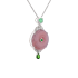 18KG Grade A Icy Pink Jadeite Diamond Pendant