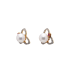 18KG Premier 6.8/6.8mm Japanese Akoya Pearl Natural Ruby Diamond Earrings