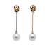 18KG Premier 7.2/7.2mm Japanese Akoya Pearl Natural Diamond Earrings