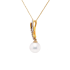 18KG Premier 8.5mm Japanese Akoya Pearl Natural Diamond Necklace