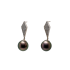 18KG 12.0/12.2mm Natural Color Tahitian Peacock Green Pearl Diamond Earrings