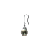 18KG 11.1-11.9mm Natural Color Tahitian Pearl Diamond Earrings