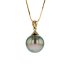 18KG 11-12mm Natural Color Tahitian Pearl Necklace