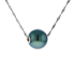 18KG 12.5mm Natural Color Tahitian Pearl Necklace