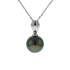 18KG 9.2mm Natural Color Tahitian Pearl Necklace