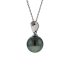 18KG 9.1mm Natural Color Tahitian Pearl Necklace