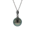 18KG 9.1mm Natural Color Tahitian Pearl Necklace