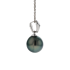 18KG 9.1mm Natural Color Tahitian Pearl Necklace