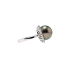 18KG 14.0mm Natural Color Tahitian Peacock Green Pearl Diamond Ring