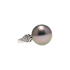 18KG 14.0mm Natural Color Tahitian Peacock Green Pearl Diamond Ring