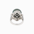 18KG 14.4mm Natural Color Tahitian Pearl Diamond Ring