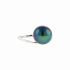 18KG 13.3mm Natural Color Tahitian Peacock Green Pearl Ring