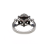 18KG 8.5mm Natural Color Tahitian Pearl Diamond Ring