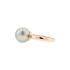 18KG 11.3mm Natural Color Tahitian Pearl Ring