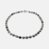 925 Sliver 8.3-10.9mm Natural Color Tahitian Pearl Necklace