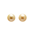 18KG 9.5/9.6mm Natural Color South Sea Golden Pearl Studs