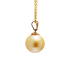 18KG 11.6mm Natural Color South Sea Golden Pearl Necklace 