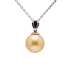 18KG 11.7mm Natural Color South Sea Golden Pearl Necklace 