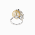 18KG 14.2mm Natural Color South Sea Golden Pearl Yellow Diamond Ring