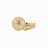 18KG 12.8mm Natural Color South Sea Deep Golden Pearl Diamond Ring