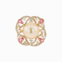 18KG 12.7mm Natural Color South Sea Rose Golden Pearl Pink Sapphire Diamond Ring