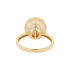 18KG 11.9mm Natural Color South Sea Golden Pearl Ring