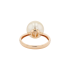 18KG 11.4mm Natural Color South Sea Golden Pearl Ring