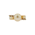 14KG 9.1mm Natural Color South Sea Golden Pearl and Shell Diamond Ring