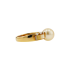 14KG 9.1mm Natural Color South Sea Golden Pearl and Shell Diamond Ring