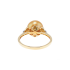 18KG 9.8mm Natural Color South Sea Deep Golden Pearl Diamond Ring