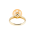 18KG 11.6mm Natural Color South Sea Golden Pearl Ring