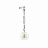 18KG 12.6/12.6mm Natural Color South Sea White Pearl Diamond Earrings