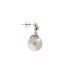 18KG 12.8/12.9mm Natural Color South Sea White Pearl Diamond Earrings