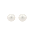 18KG 11.1/11.1mm NaturalColor South Sea White Pearl Studs