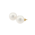 18KG 11.1/11.1mm NaturalColor South Sea White Pearl Studs