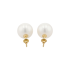 18KG 11.1/11.1mm NaturalColor South Sea White Pearl Studs