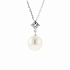 18KG 9.9X10.5mm Natural Color South Sea White Pearl Necklace