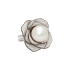 18KG 15.2mm Natural Color South Sea White Pearl Diamond Ring/Pendant