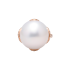 14KG 16.8mm Natural Color South Sea White Pearl Diamond Ring