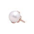 14KG 16.8mm Natural Color South Sea White Pearl Diamond Ring