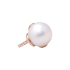 14KG 16.8mm Natural Color South Sea White Pearl Diamond Ring