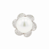 18KG 14.4mm Natural Color South Sea White Pearl Diamond Ring