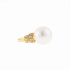 18KG 11.9mm Natural Color South Sea White Pearl Diamond Ring