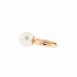 18KG 12.0mm Natural Color South Sea White Pearl Ring