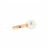 18KG 12.0mm Natural Color South Sea White Pearl Ring