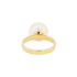 18KG 11.5mm Natural Color South Sea White Pearl Ring