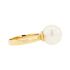 18KG 11.5mm Natural Color South Sea White Pearl Ring