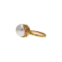 18KG 12.2mm Natural Color South Sea White Pearl Ring