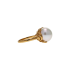 18KG 12.2mm Natural Color South Sea White Pearl Ring